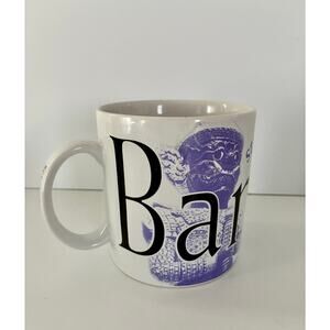 Starbuck's Mug Thailand Bangkok Collector Vintage '01 Purple White 18oz